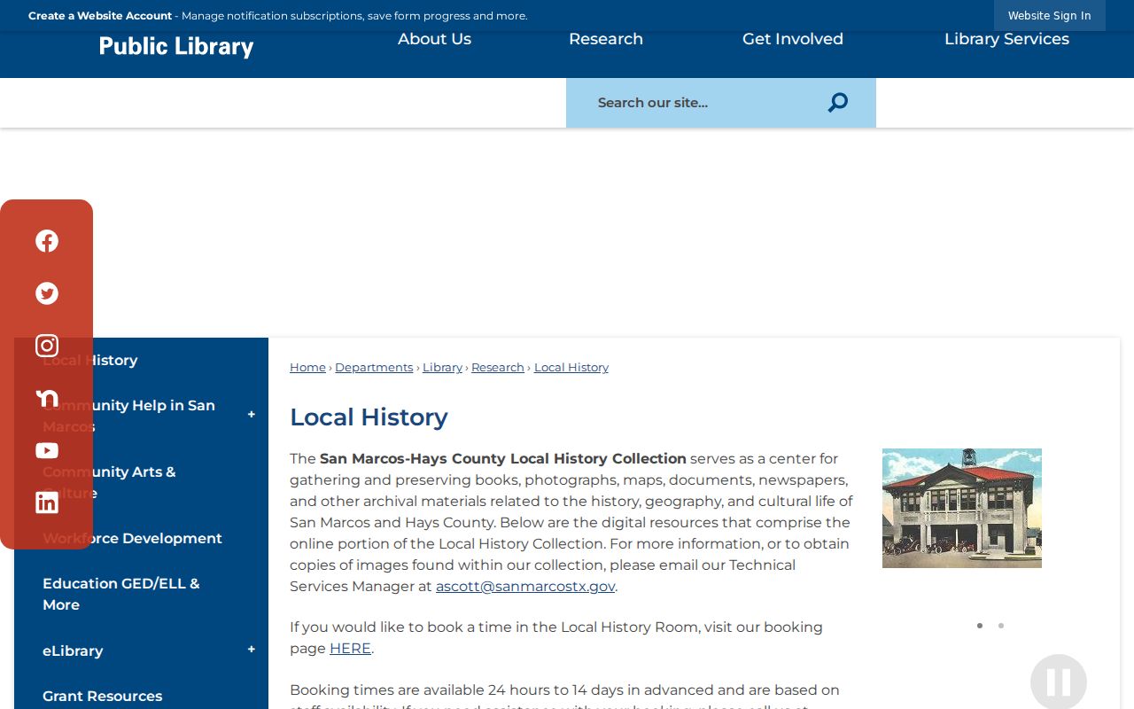 Hays County residents directory San Marcos Local History collection